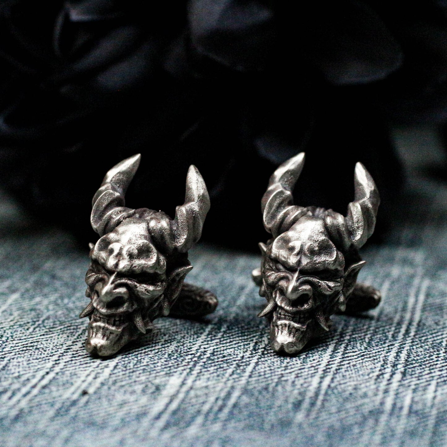 Ugly Devil Cufflinks - 925 Silver Handmade