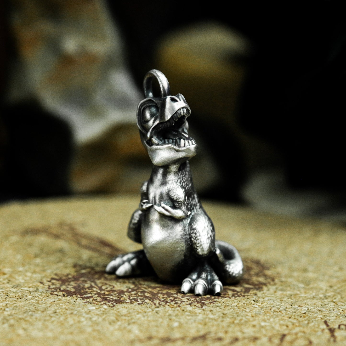 Tyrannosaurus Pendant - 925 Silver Handmade