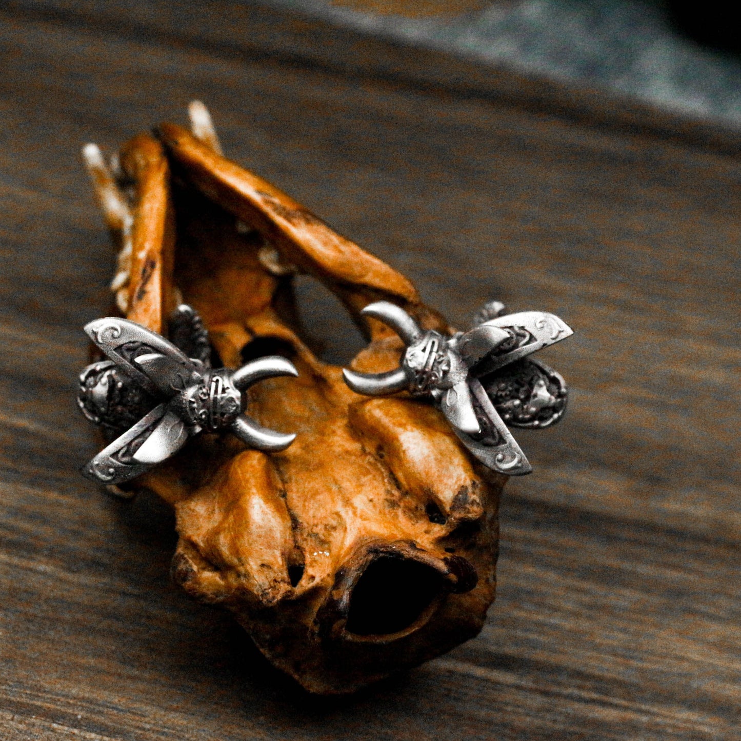 Mechanical Beetle Cufflinks - 925 Sterling Silver Handmade