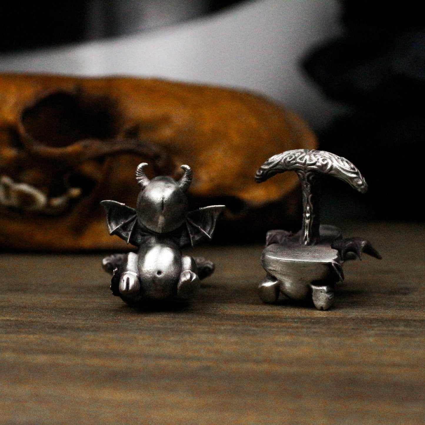 Penis Dickens Cufflinks, Erotic - 925 Sterling Silver Handmade