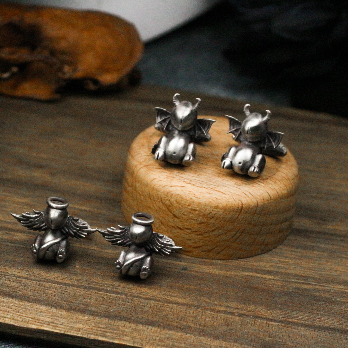 Angel Baby Cufflinks - 925 Silver Handmade