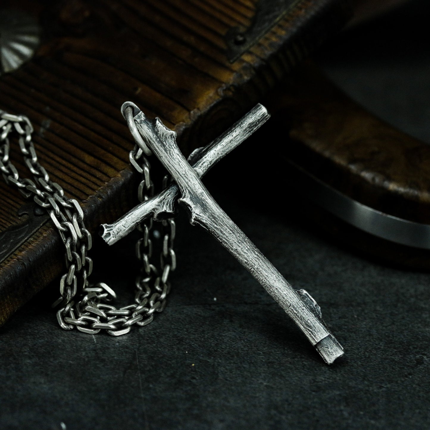 Tree Cross Design Pendant - 925 Silver Handmade