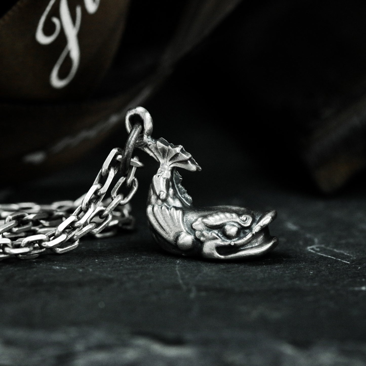 Blue Whale Pendant ¨C Handmade 925 Silver Ocean Animal Necklace