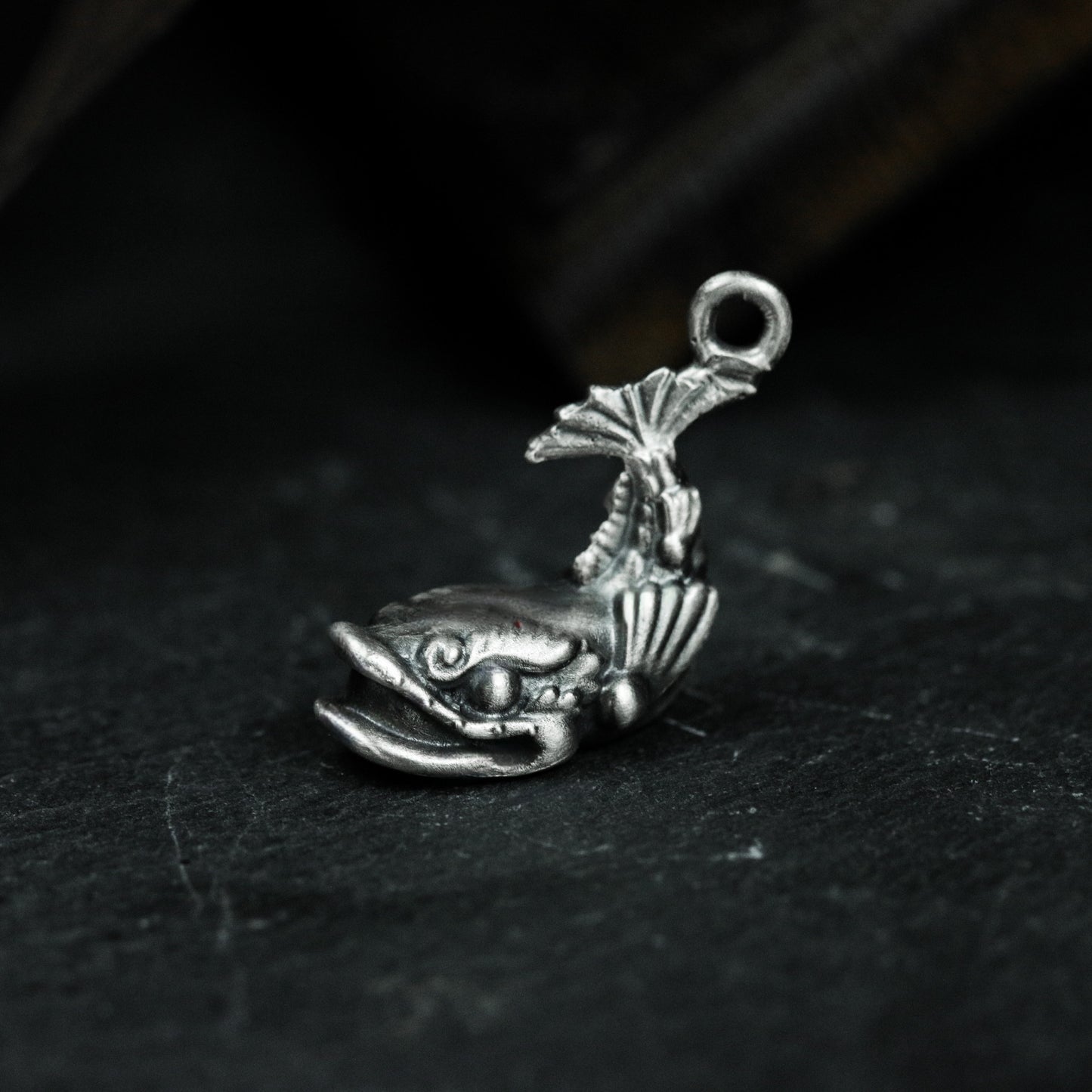 Blue Whale Pendant ¨C Handmade 925 Silver Ocean Animal Necklace