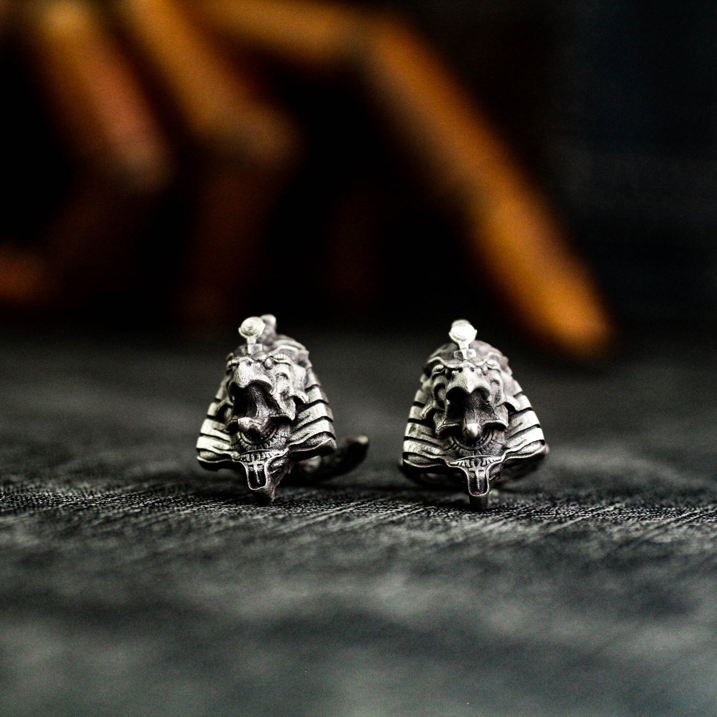 Horus Egyptian Cufflinks - 925 Silver Handmade