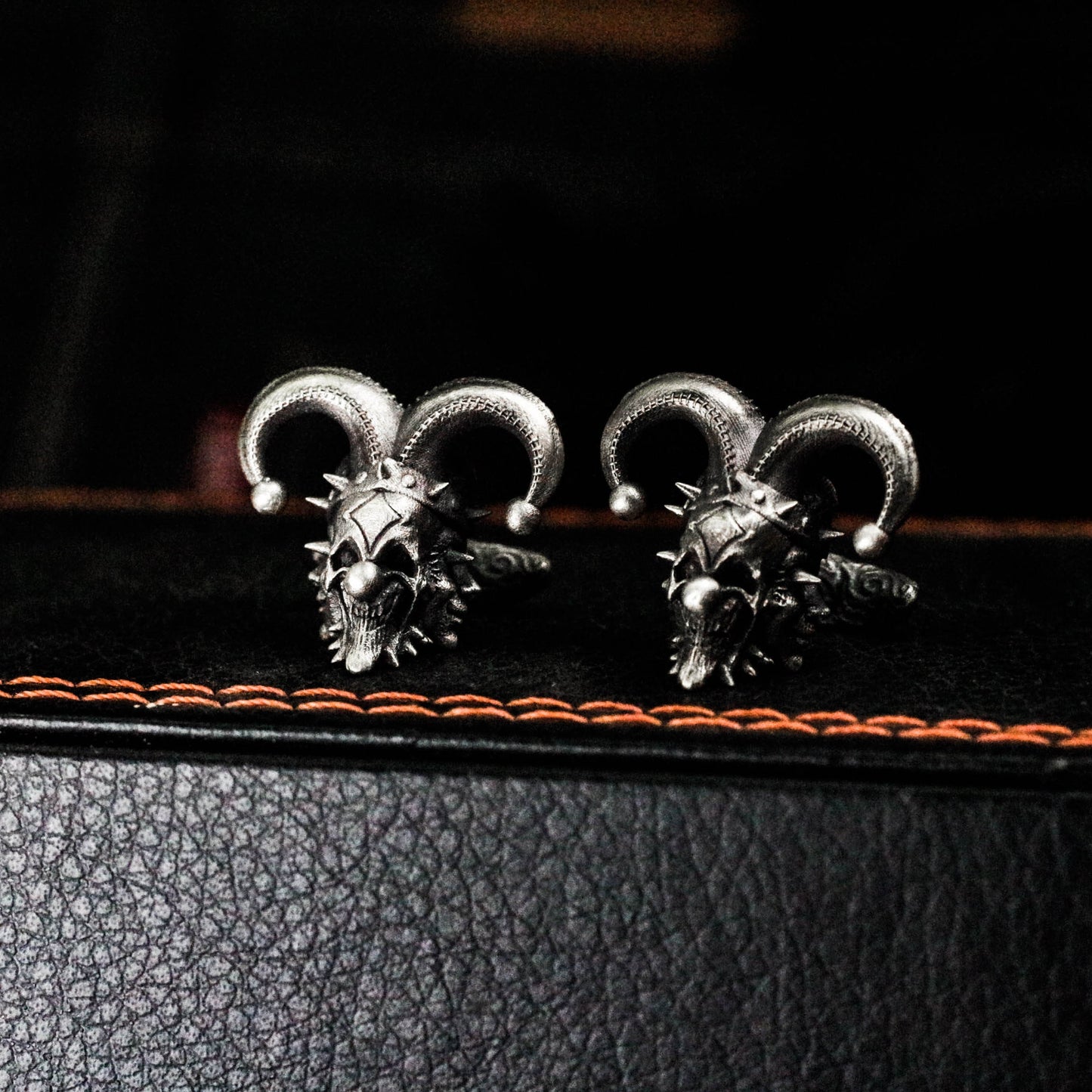 Clown Muppet Doll Cufflinks, Wedding Gift - 925 Sterling Silver Handmade