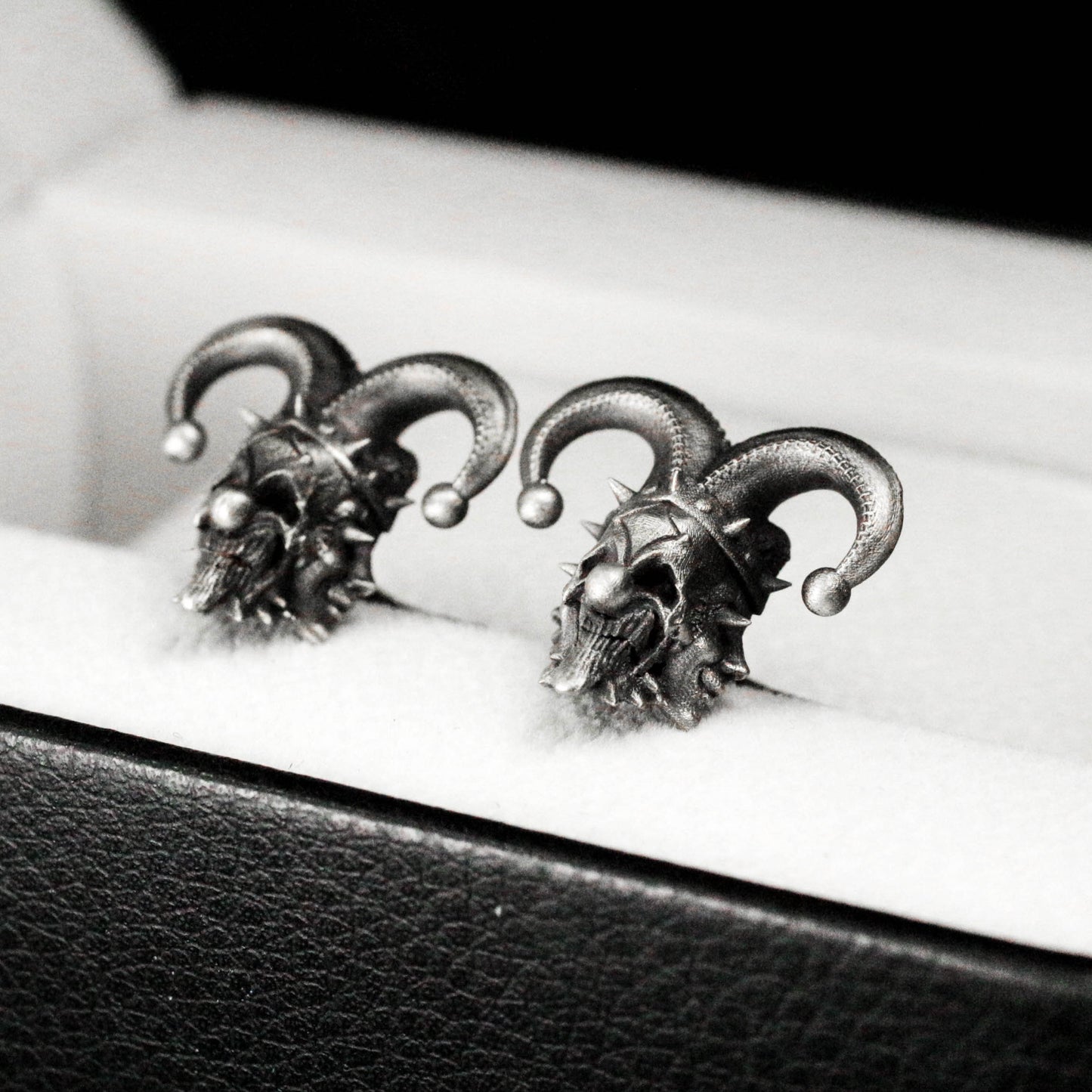 Clown Muppet Doll Cufflinks, Wedding Gift - 925 Sterling Silver Handmade