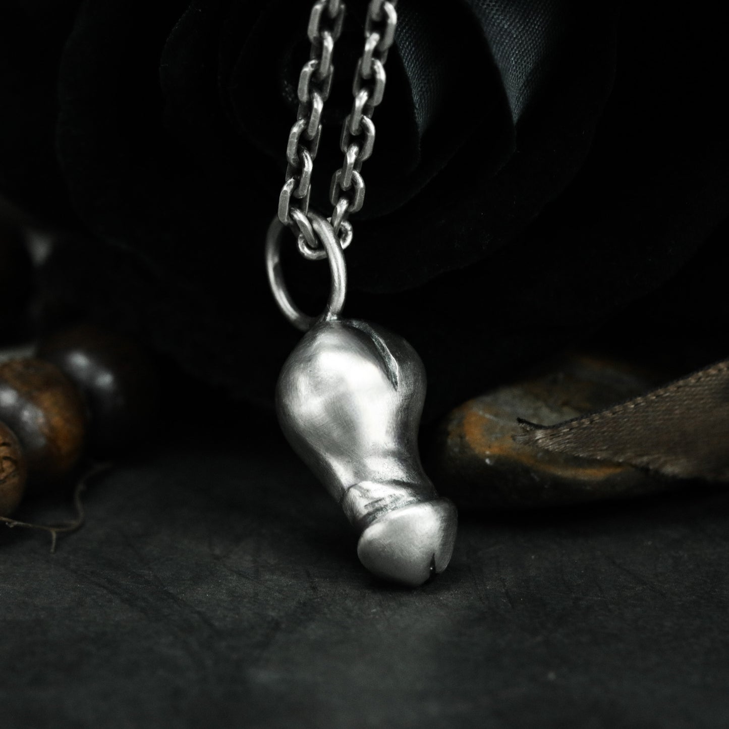 Male Genital Pendant ¨C 925 Sterling Silver Handmade
