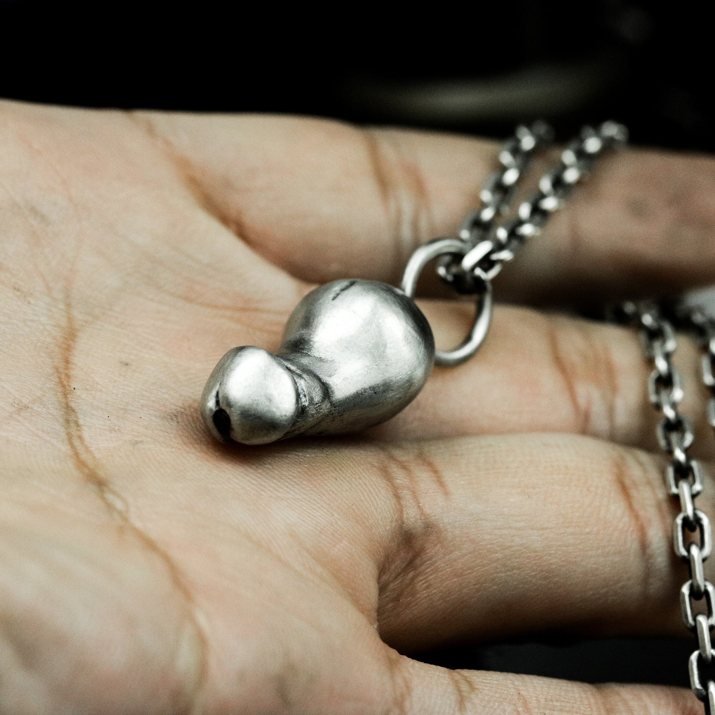 Male Genital Pendant ¨C 925 Sterling Silver Handmade