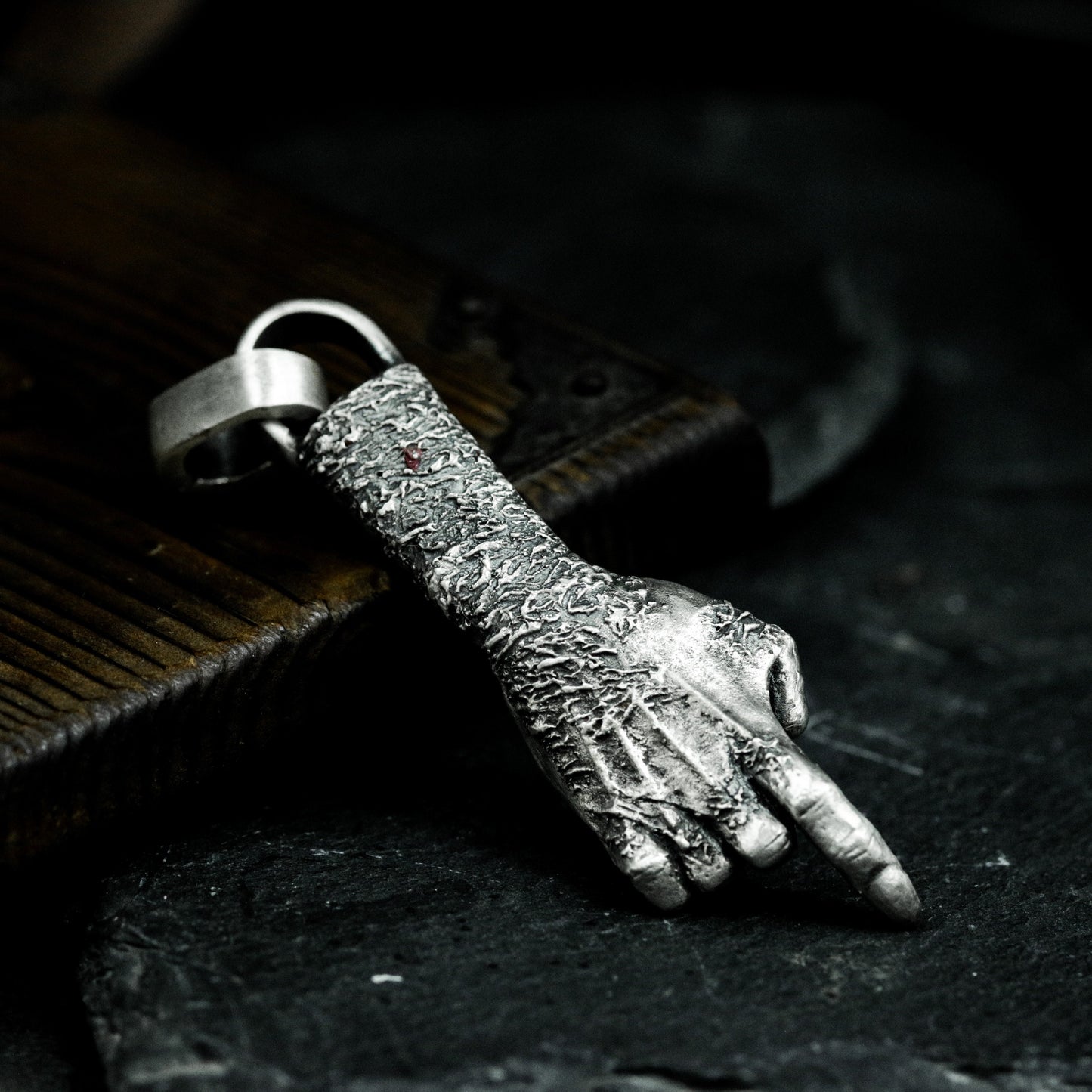 Severed Hand Pendant ¨C 925 Silver Handmade