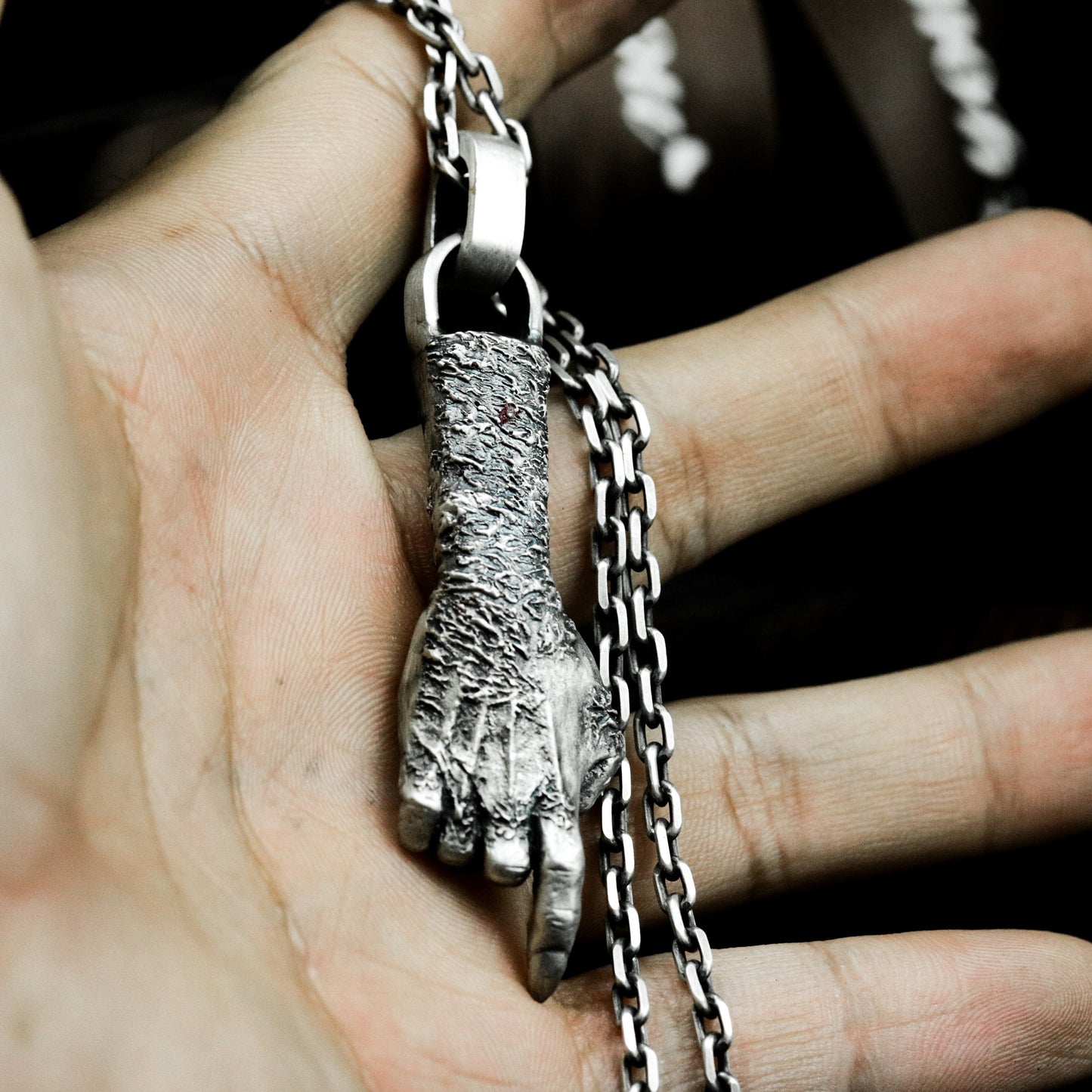 Severed Hand Pendant ¨C 925 Silver Handmade