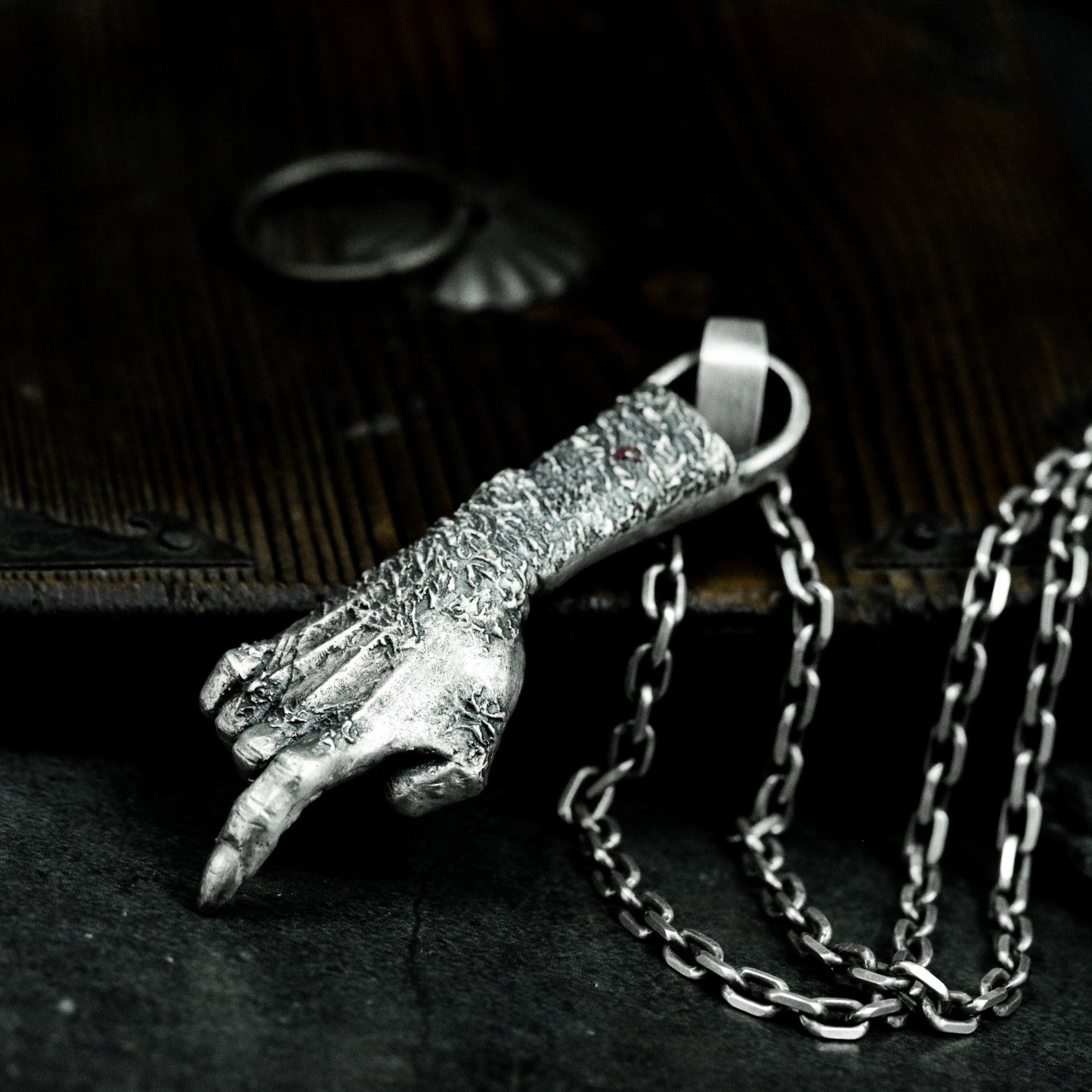 Severed Hand Pendant ¨C 925 Silver Handmade