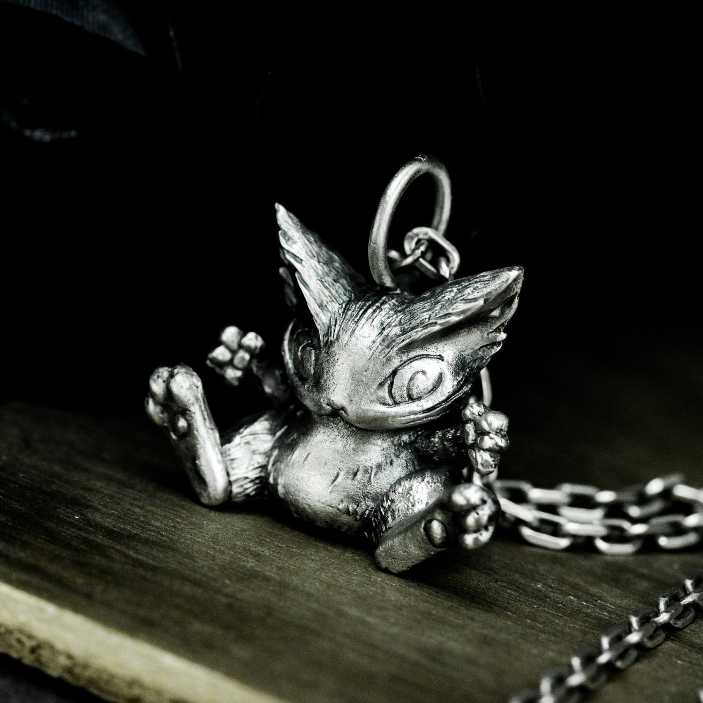 Fox Spirit Pendant - 925 Silver Handmade Forest Guardian