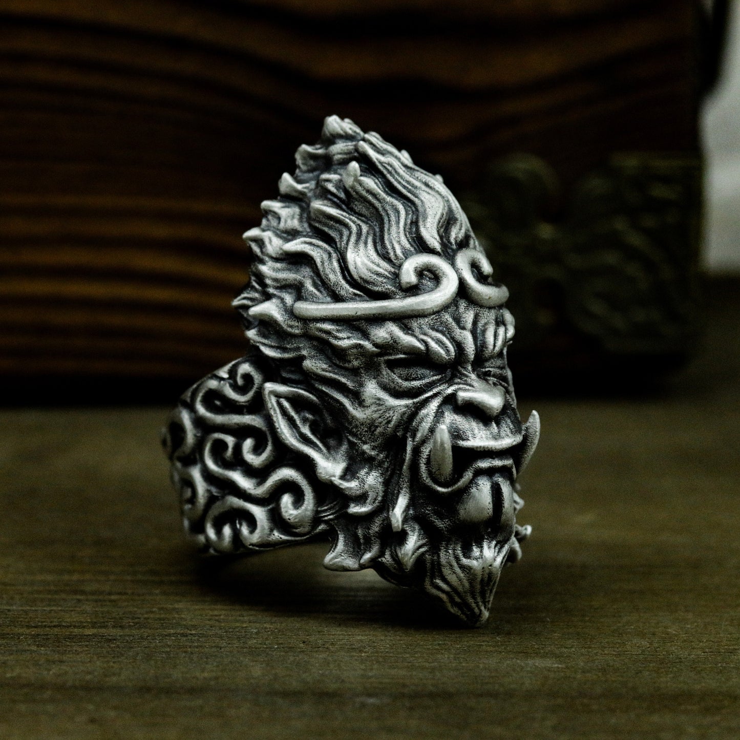 Dark Wukong Ring - 925 Silver Handmade Mythic Monkey King