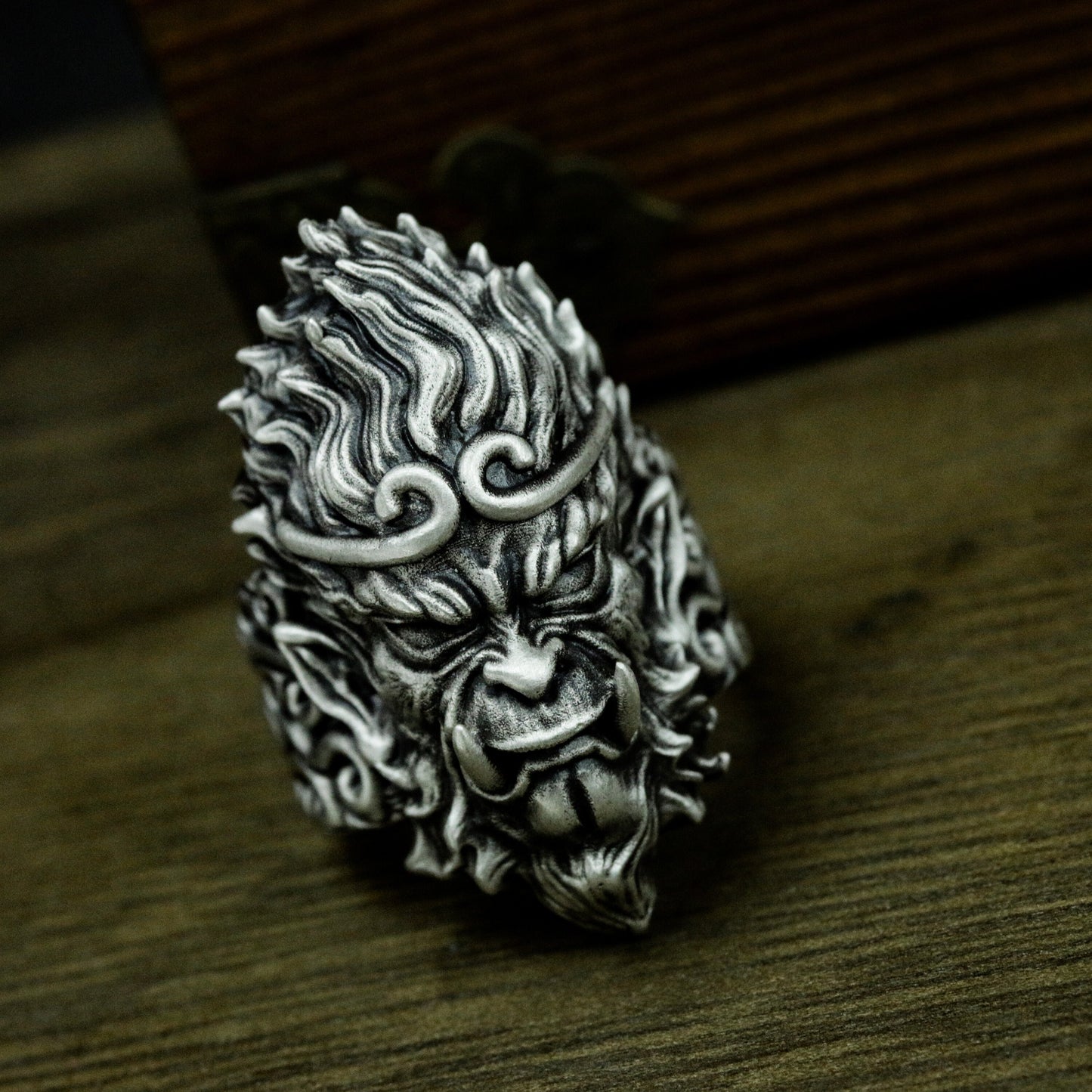 Dark Wukong Ring - 925 Silver Handmade Mythic Monkey King