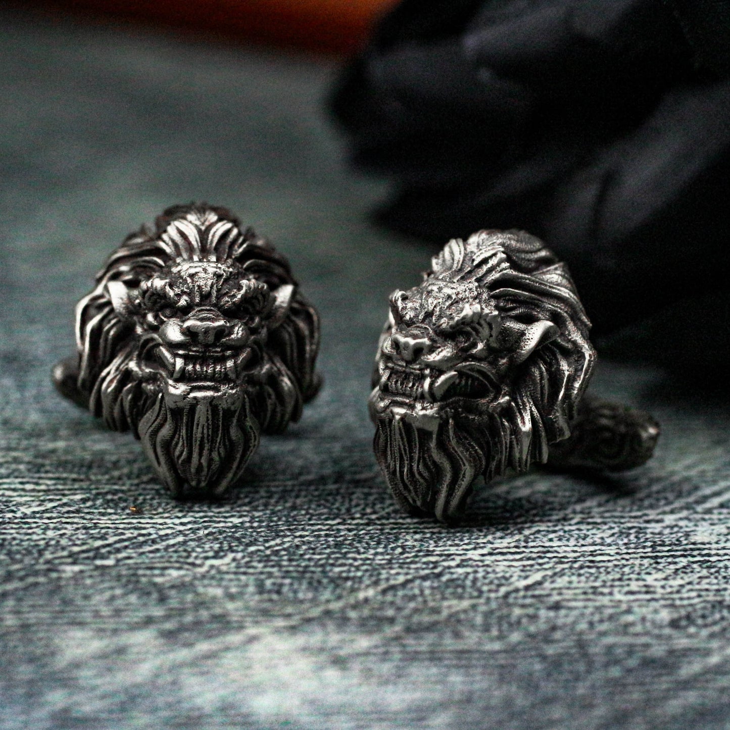 Roaring Lion Cufflinks - 925 Silver Handmade