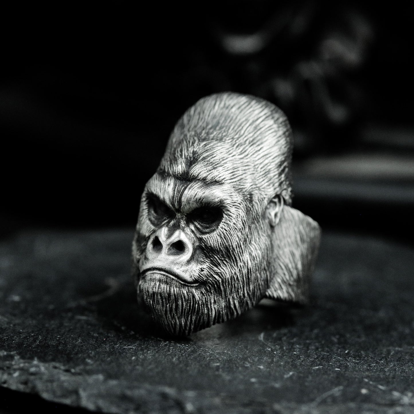 Gorilla King Ring - 925 Silver Handmade