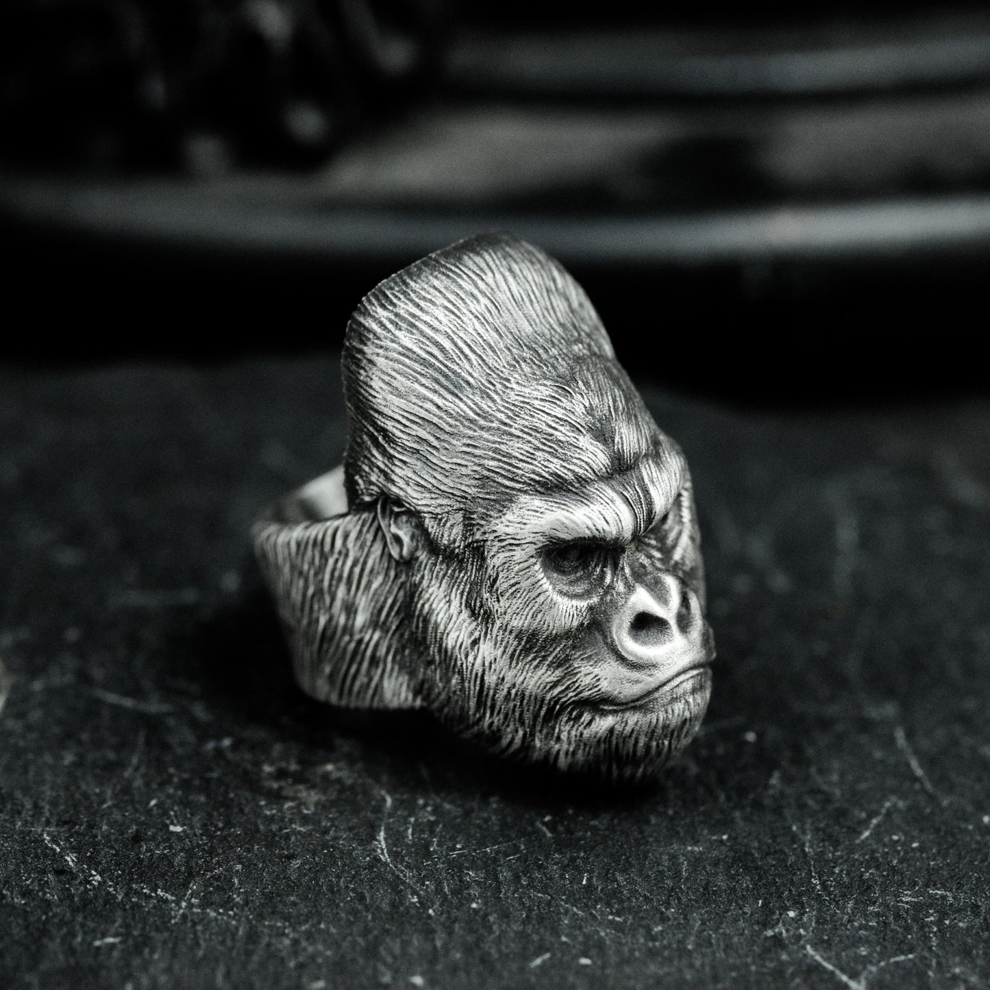 Gorilla King Ring - 925 Silver Handmade