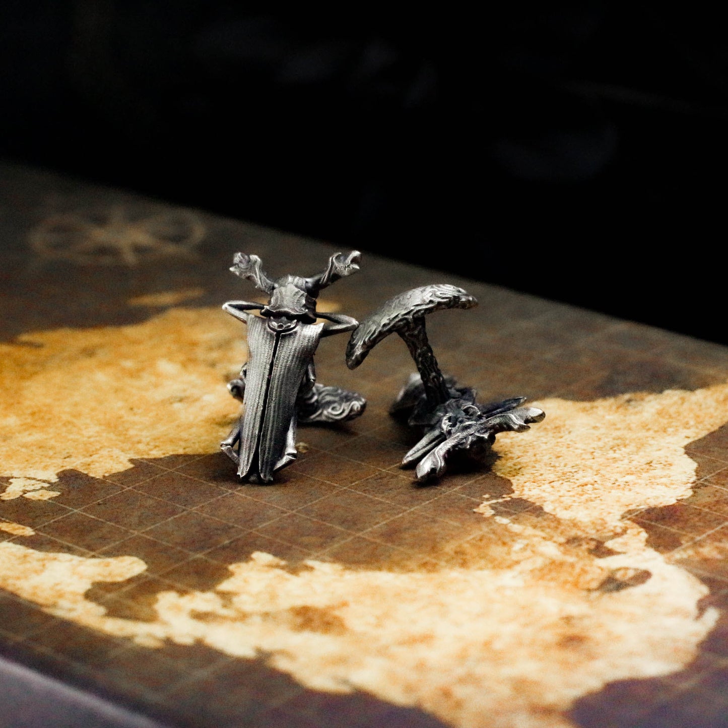 Beetle Cufflinks - Egyptian Symbol - 925 Sterling Silver Handmade