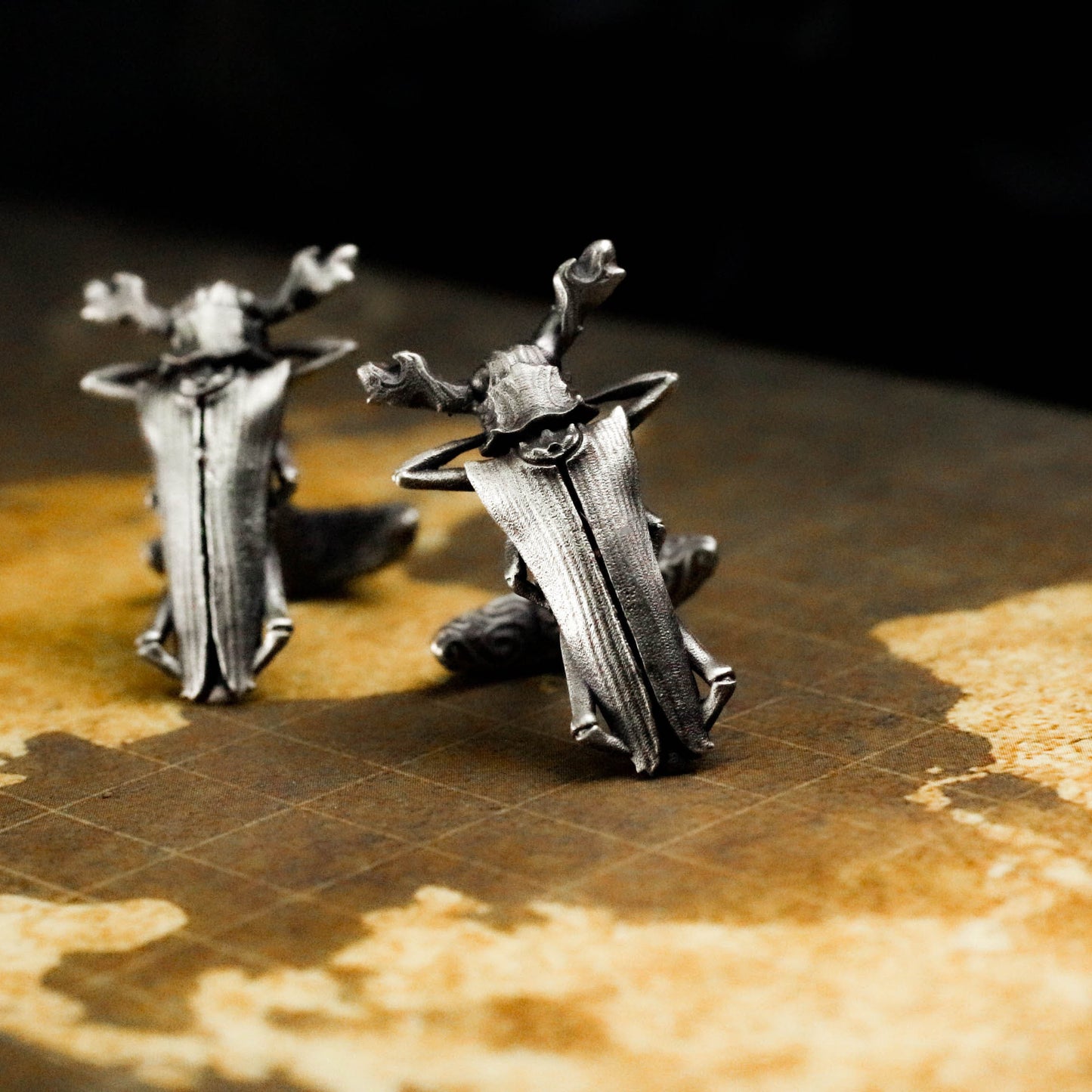 Beetle Cufflinks - Egyptian Symbol - 925 Sterling Silver Handmade