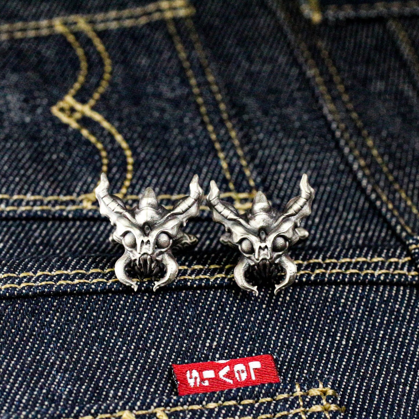 Praying Mantis Cufflinks - 925 Silver Handmade