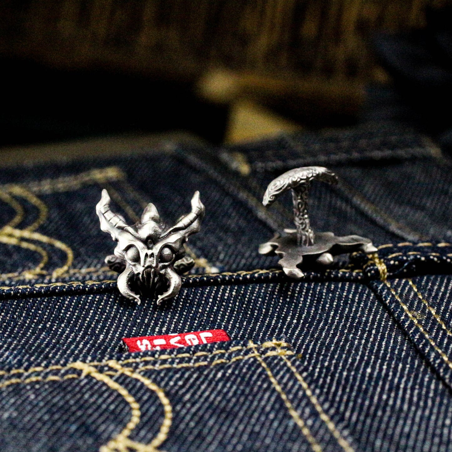 Praying Mantis Cufflinks - 925 Silver Handmade