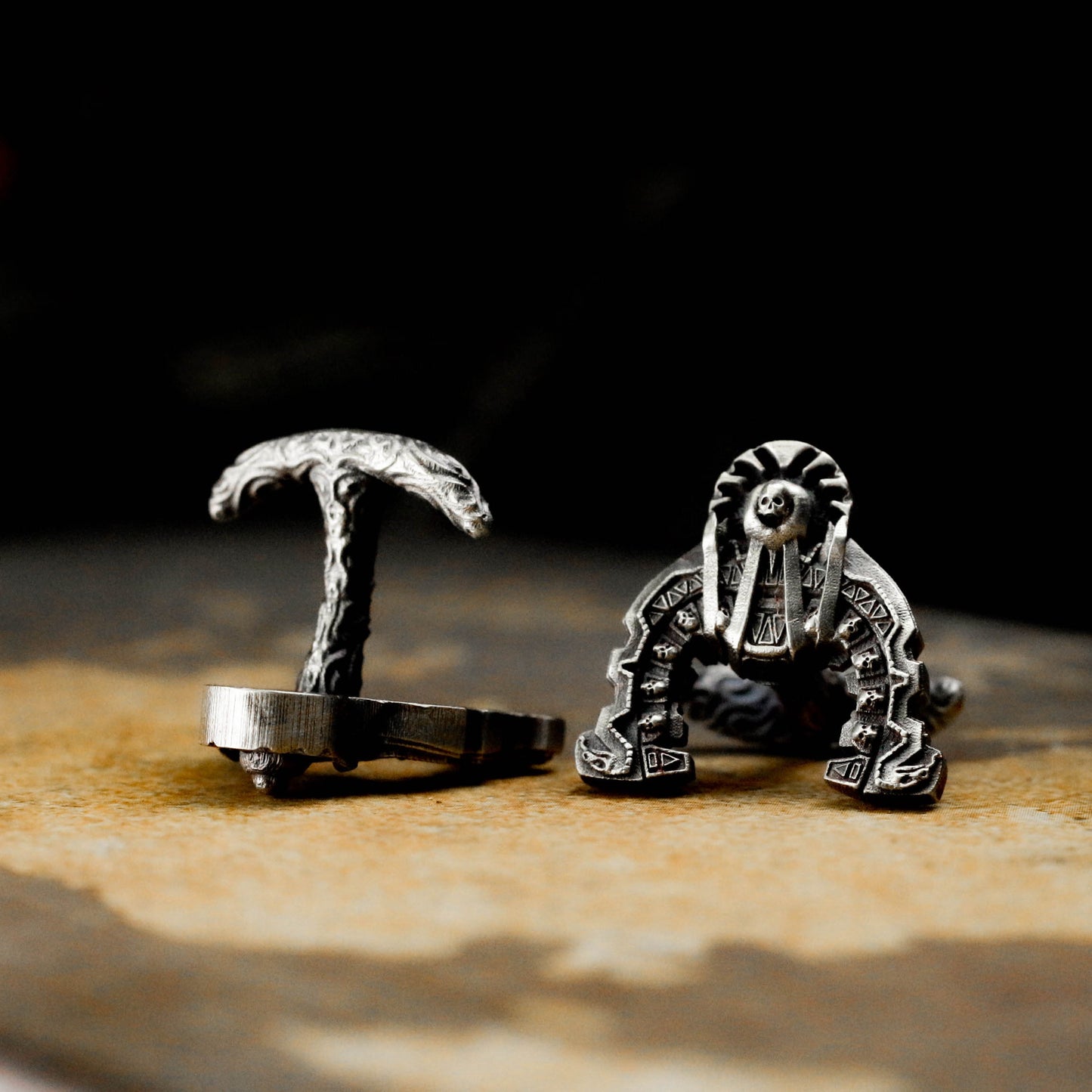 Maya Priestly Talisman Cufflinks - 925 Silver Handmade