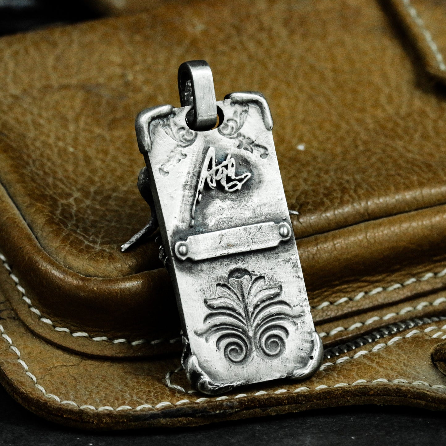 Horned Beast Pendant ¨C Handmade 925 Silver Occult Insignia Necklace