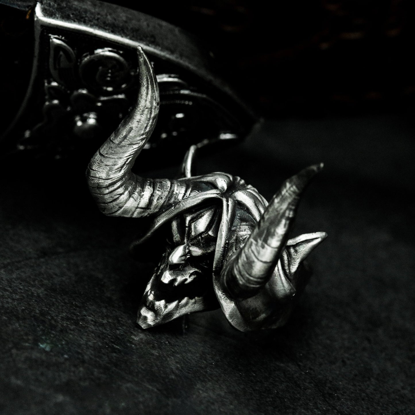 Witch Skull Ritual Ring - 925 Silver Handmade