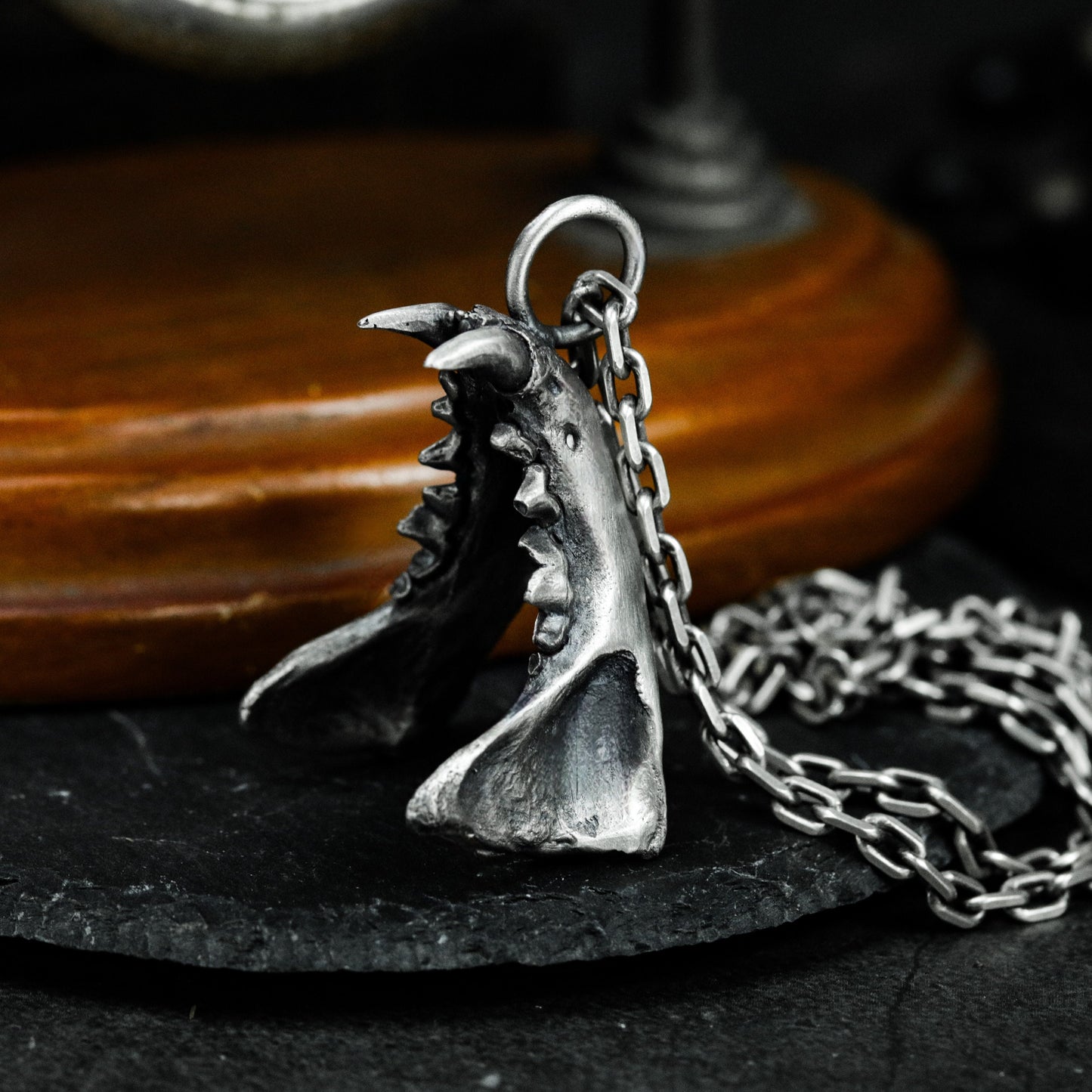 Fang Pendant - 925 Silver Handmade Savage Talisman