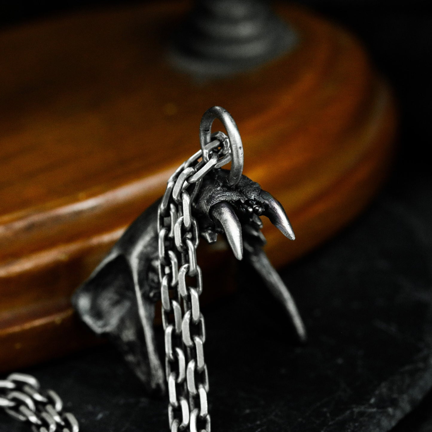 Fang Pendant - 925 Silver Handmade Savage Talisman