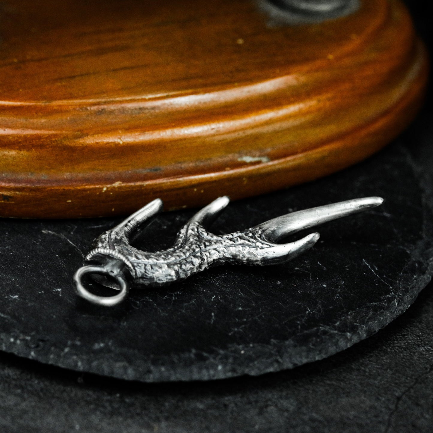 Descending Raven Pendant ¨C 925 Silver Handmade
