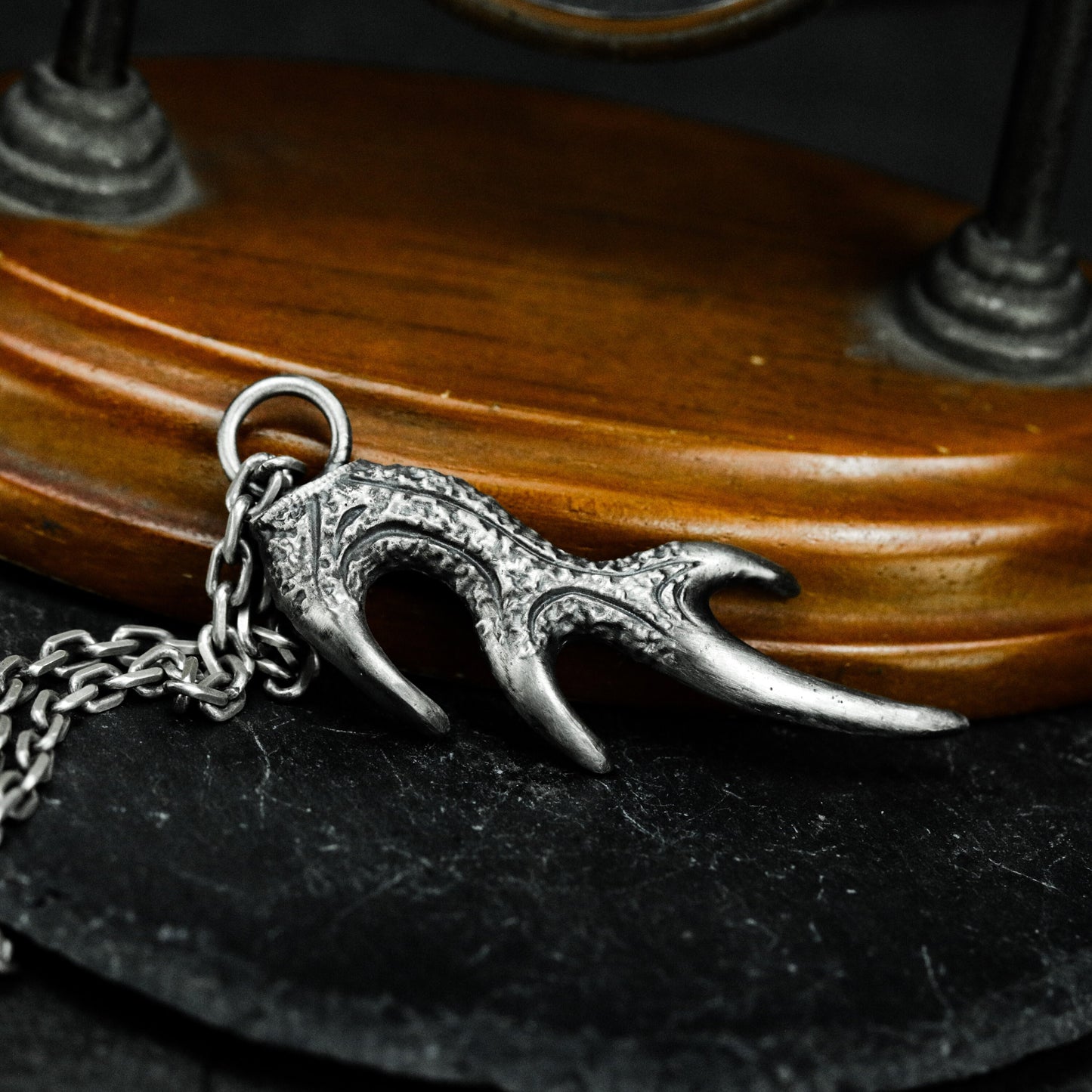 Descending Raven Pendant ¨C 925 Silver Handmade