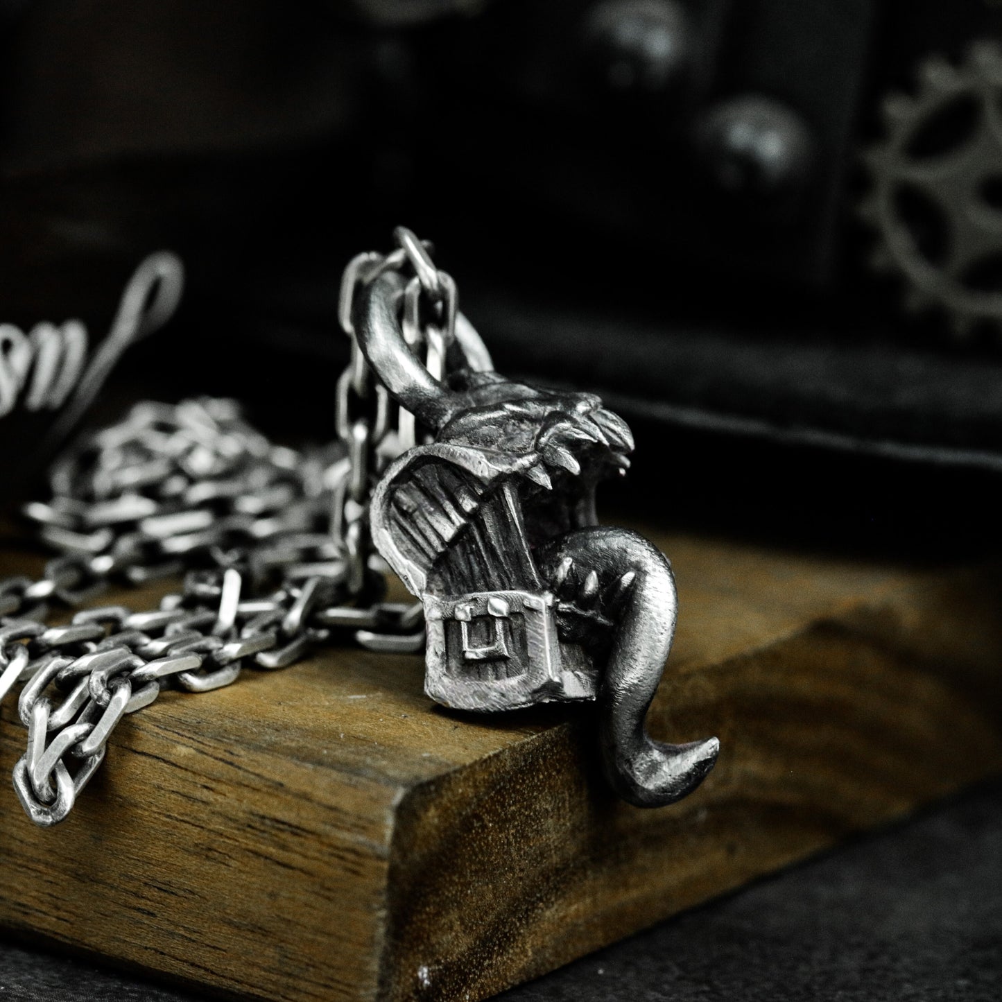Mimic Chest Pendant ¨C 925 Silver Handmade