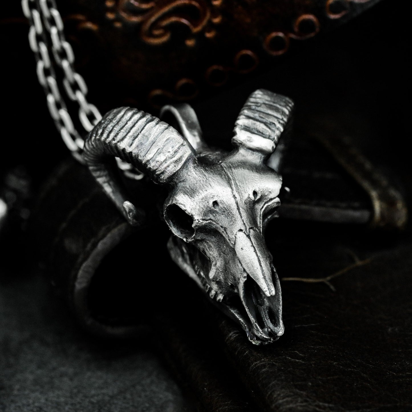 Beast Skull Pendant - 925 Silver Handmade