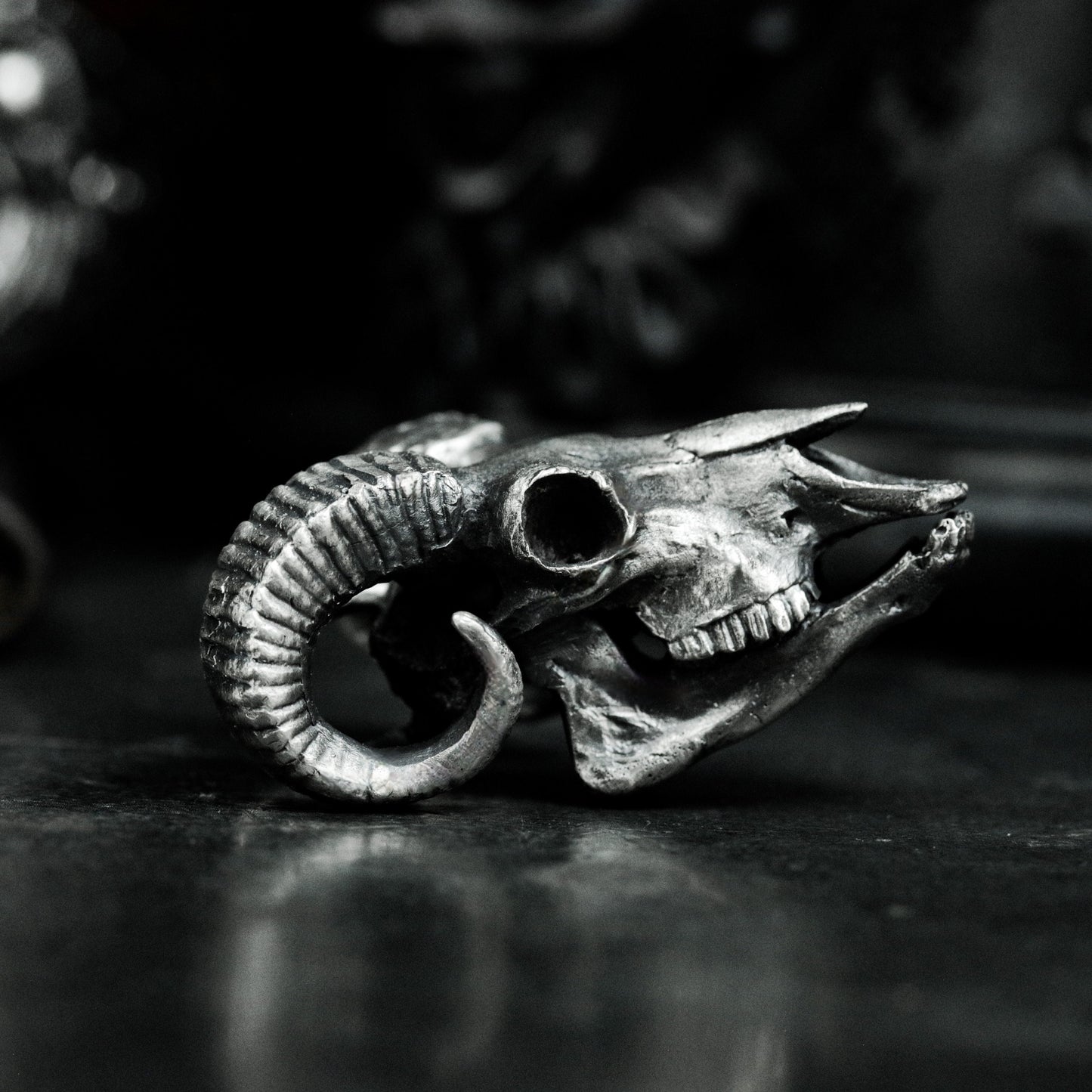 Beast Skull Pendant - 925 Silver Handmade