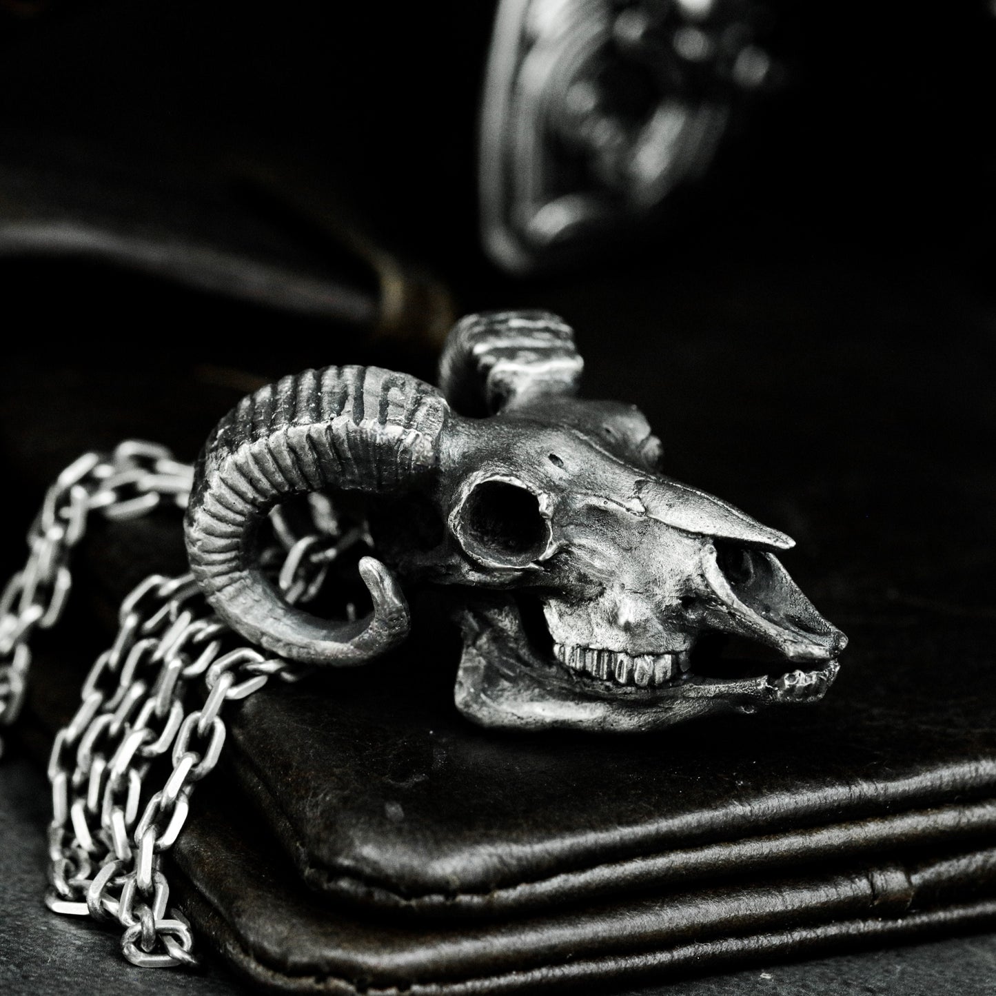 Beast Skull Pendant - 925 Silver Handmade