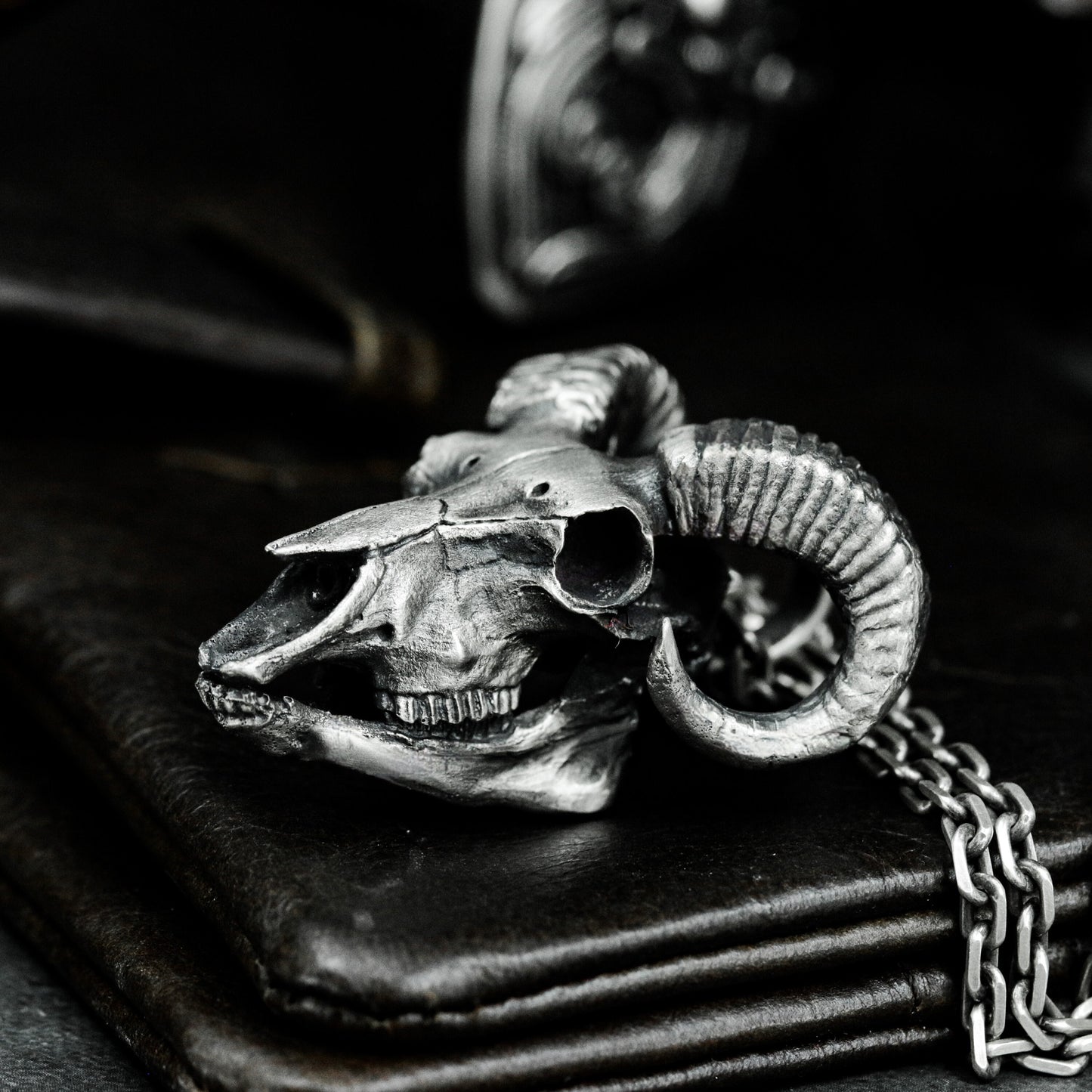 Beast Skull Pendant - 925 Silver Handmade