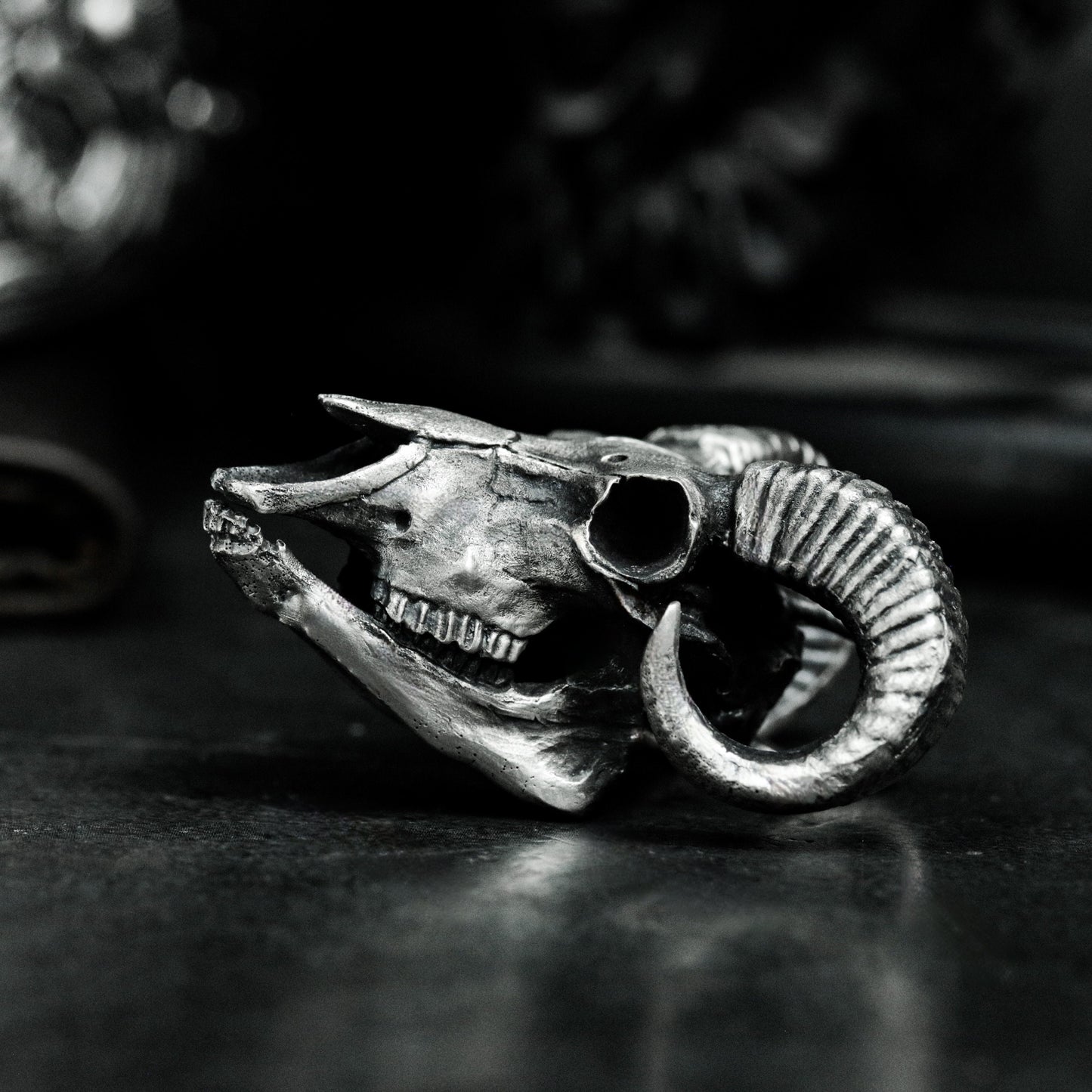 Beast Skull Pendant - 925 Silver Handmade