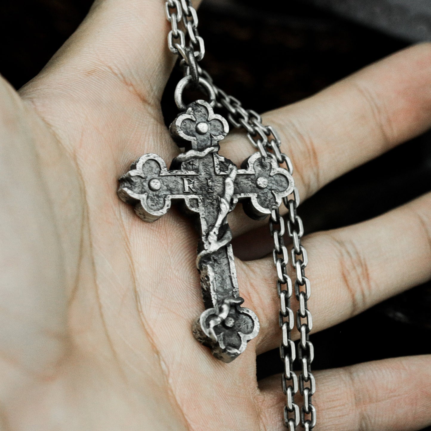 Trinity Cross Pendant - 925 Silver Handmade