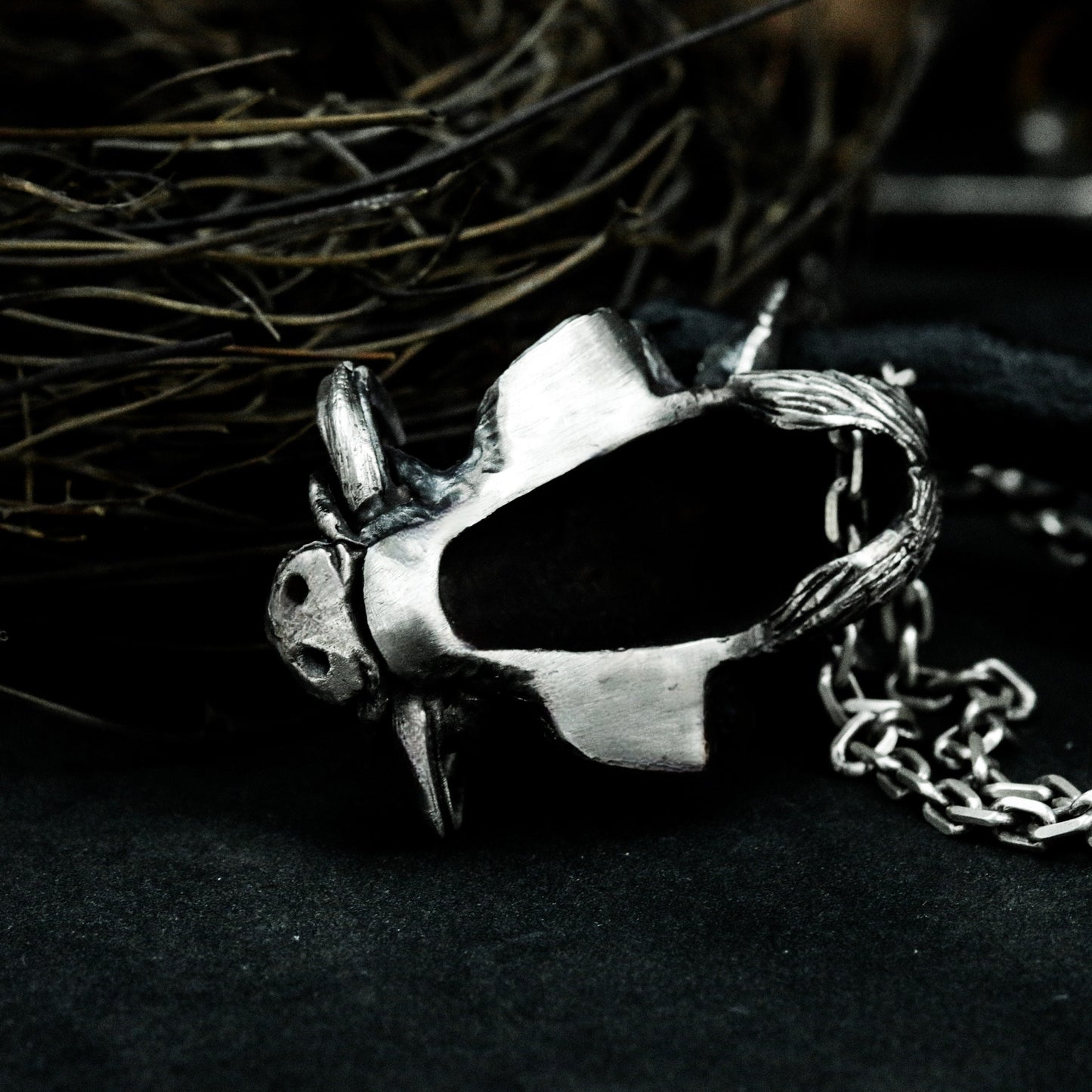 Boar Head Pendant - 925 Silver Handmade Wild Beast Totem