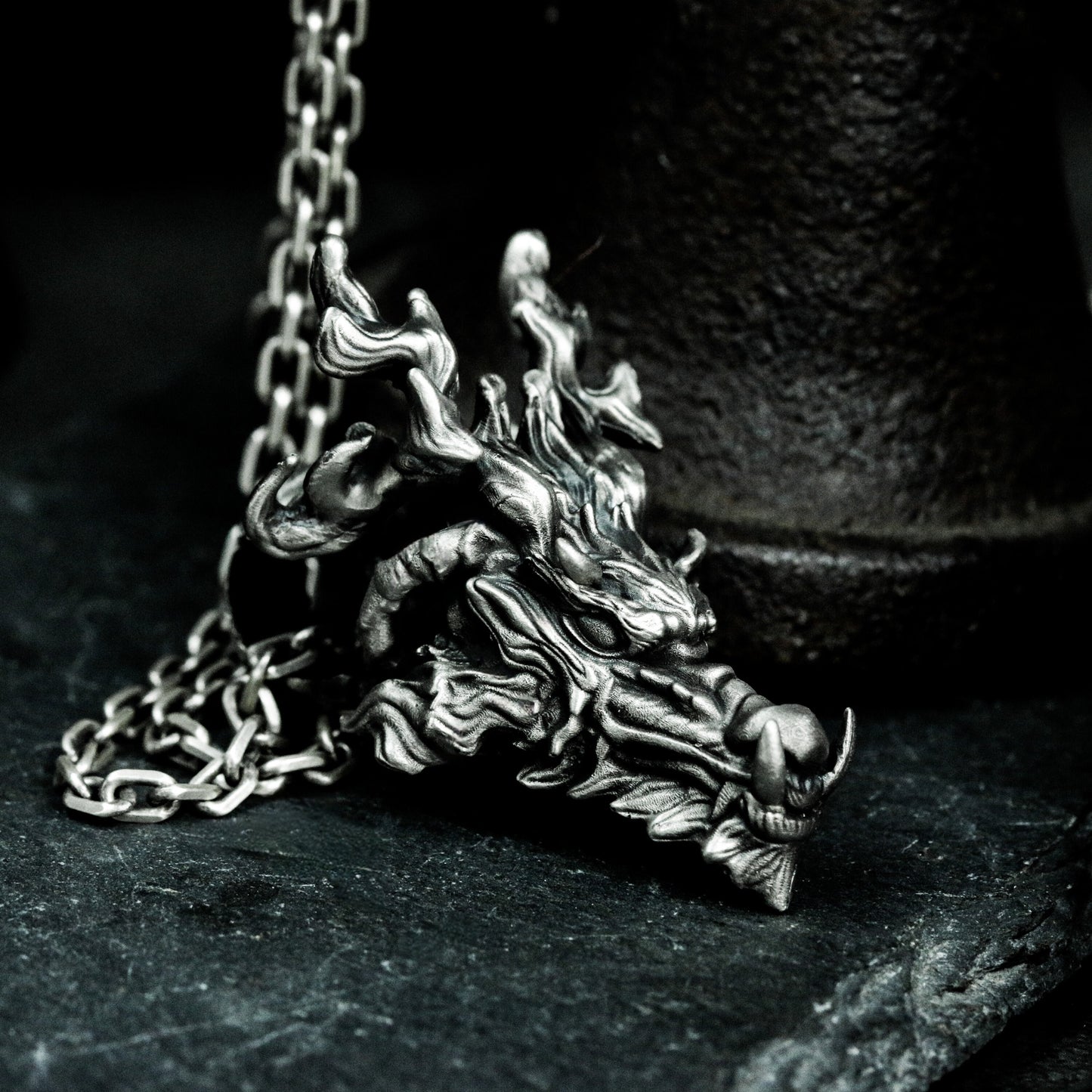 Chinese Dragon Pendant - 925 Silver Handmade Guardian Design