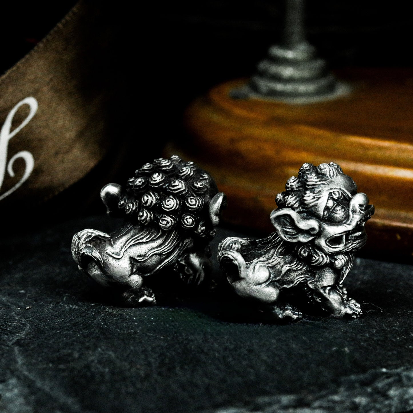 Fu Dog Pendant ¨C 925 Silver Handmade