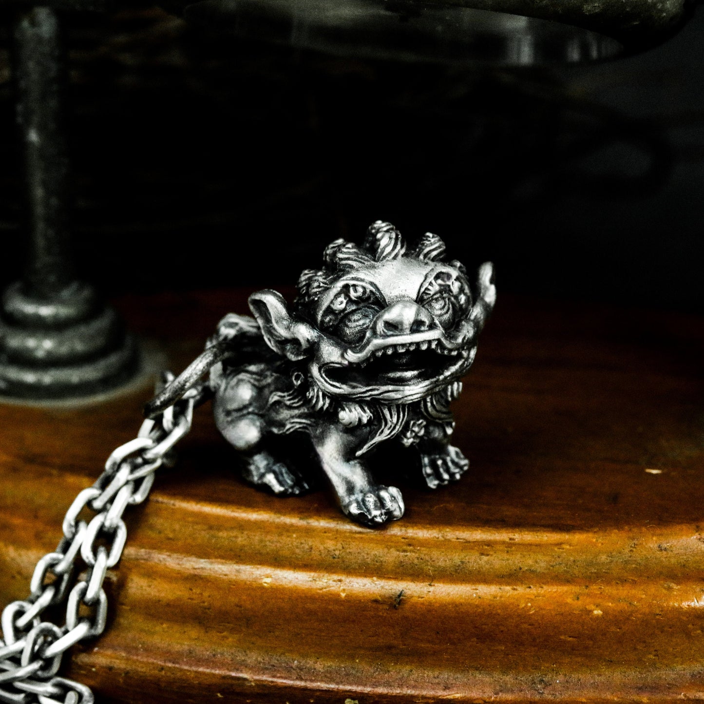 Fu Dog Pendant ¨C 925 Silver Handmade