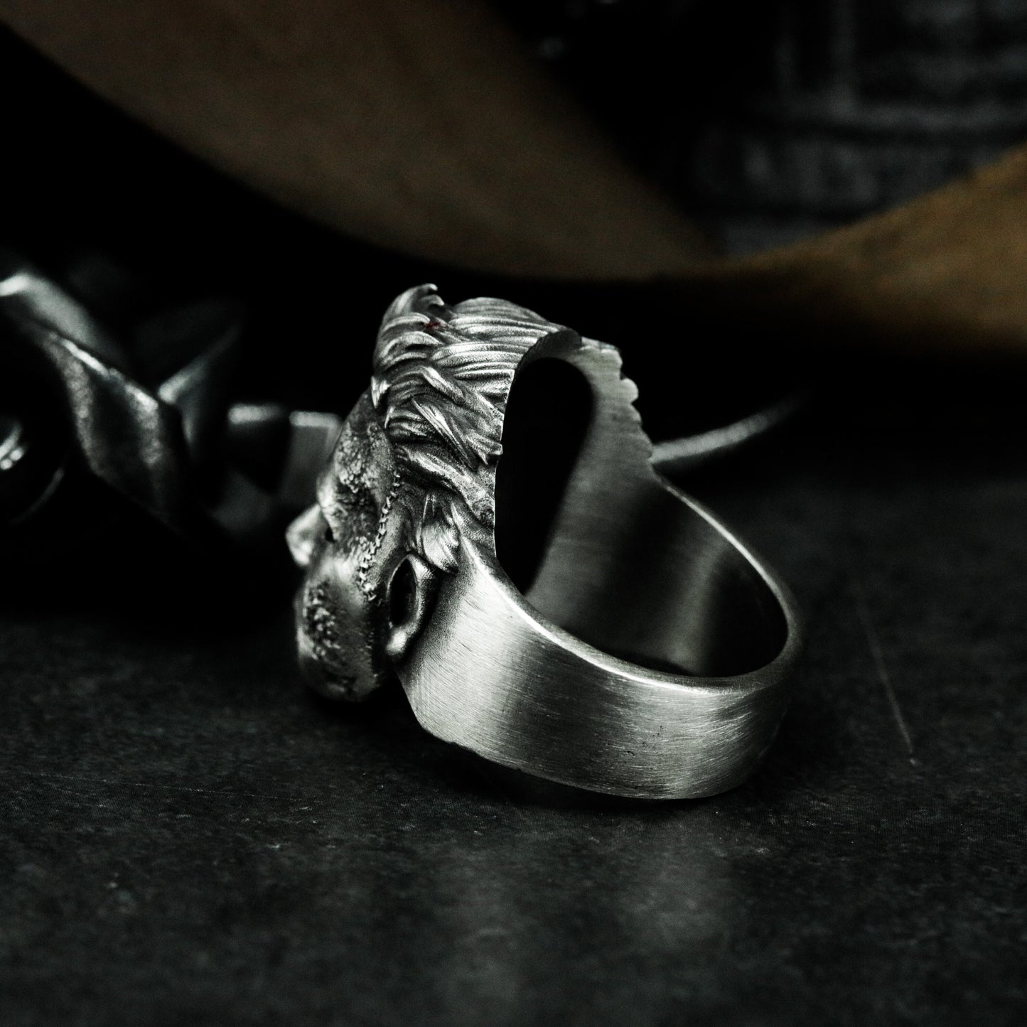 Human Face Ring ¨C 925 Silver Handmade