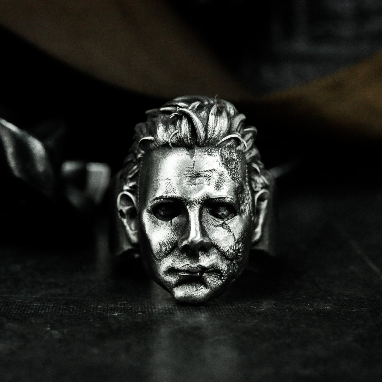 Human Face Ring ¨C 925 Silver Handmade