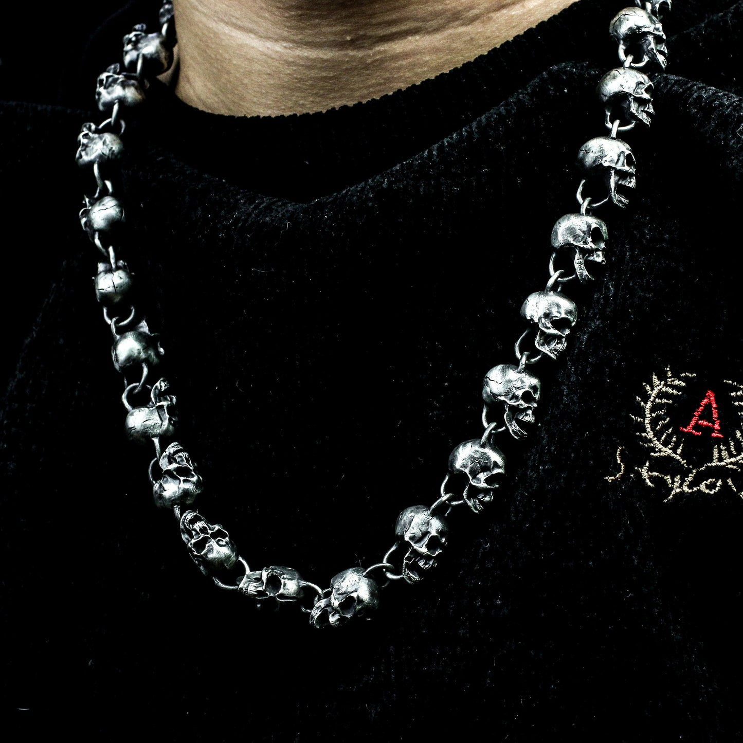 Thousand Faces Skull Necklace - 925 Silver Handmade