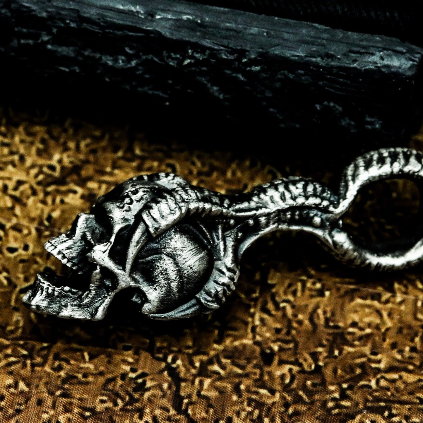 Dragon Claw Skull Pendant ¨C 925 Sterling Silver Handmade