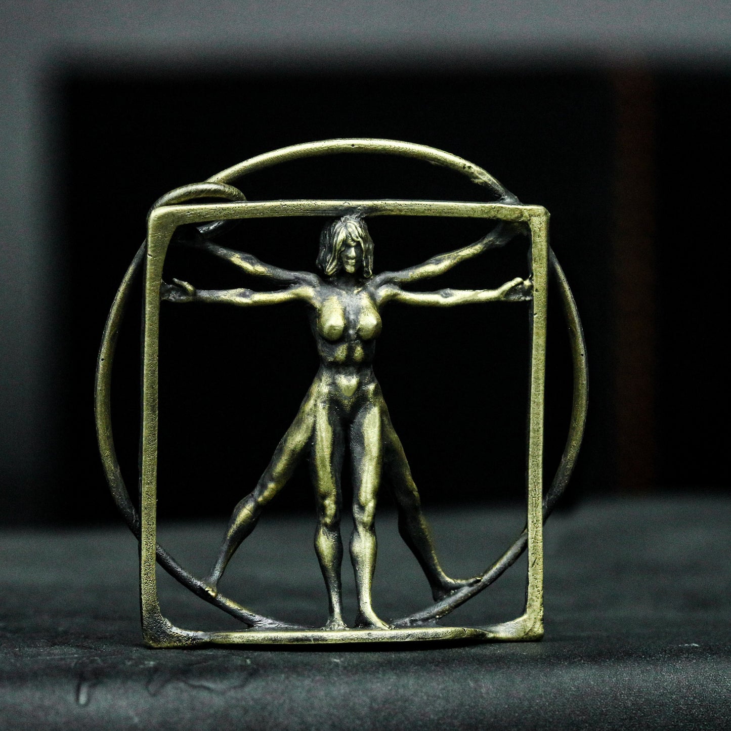 Vitruvian Man Pendant ¨C 925 Sterling Silver Handmade