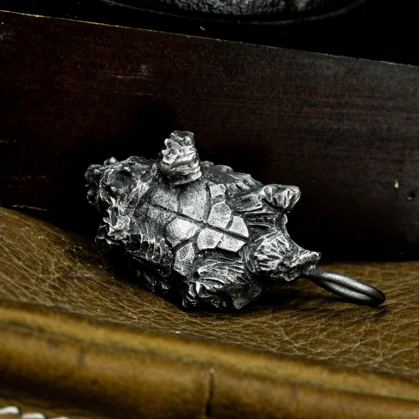 Turtle Skull Pendant - 925 Silver Handmade